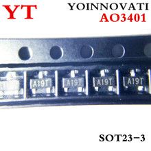  100PCS AO3401 3401 MOSFET P-CH 30V 4A SOT23 Best quality 2024 - buy cheap