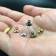 50pcs 10mm Empty Hollow Glass Round Ball Necklace/Earring Pendant perfumr oil glass vial pendant cute charms hollow Glass globe 2024 - buy cheap