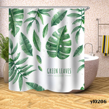 Cortinas De ducha De hojas verdes, impermeables, Monstera, para baño, bañera, cubierta De baño ancha, Rideau De Bain 2024 - compra barato
