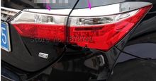 Faros delanteros traseros para coche, cejas cromado decorativo de ABS, embellecedor, 4 Uds., para Toyota Corolla 2013 2014 2024 - compra barato