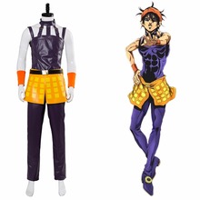 JoJo's Bizarre Adventure: Golden Wind Narancia Ghirga Cosplay Costume Men's Suit Halloween Costume Customizable 2024 - buy cheap