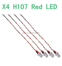 4PCS Ha Bosen  Hubsan H107 H107L H107C H107D HUBSAN X4 H107 Red  LED  Rc Spare Parts Accessories Rc Quadcopter Part 2024 - buy cheap
