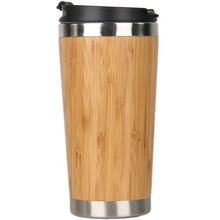 450Ml Bamboo Coffee Cup Stainless Steel Coffee Travel Mug With Leak-Proof Cover Insulated Coffee Accompanying Cup Reusable Woo 2024 - buy cheap