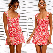 New 2019 Women Summer Boho Short Mini Dress Sleeveless Evening Party Beach Sundress Dresses 2024 - buy cheap