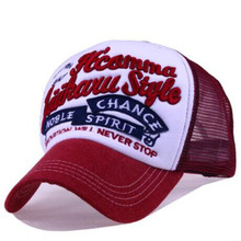 MAERSHEI-gorra de béisbol de marca informal para hombre y mujer, gorro de malla de estilo Hip Hop, gorra de béisbol de color rojo 2024 - compra barato
