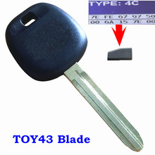 TOY44D-PT Transponder Ignition Chip Car Key for Toyota Camry Rav4 Corolla H Master Key H 4D67 4C Chip CAR IGNITION KEY TOY44G 2024 - buy cheap