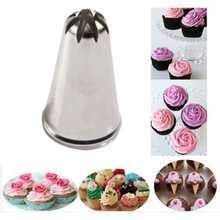 Dicas de flor de aço inoxidável bico bolo cupcake açúcar crafting confeitaria bicos de tubulação moldes bolo decoração pastelaria ferramenta 2024 - compre barato