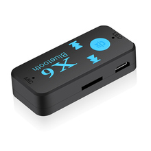Receptor inalámbrico con Bluetooth 4,1, Adaptador de Audio y lector de Jack de 3,5mm, micrófono, manos libres, soporte para llamadas, USB, AUX, tarjeta TF 2024 - compra barato