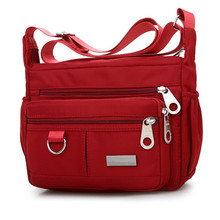 Women's Bag Fashion Solid Color Zipper Waterproof Nylon Shoulder Crossbody bolso mujer sac a main femme de marque soldes 2024 - buy cheap