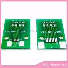 5pcs/lot 8P FFC FPC Adapter Plate 0.5MM / 1.0MM Pitch to 2.45 mm 8Pin Flat Cable Socket Connector for PCB Board TFT LCD 2024 - buy cheap