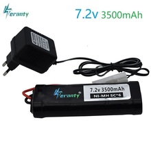 7.2V Battery and charger 3500mAh SC*6 Cells Ni-MH Battery Pack with Tamiya Plug Kep-2p Plug  7.2v Charger for RC Control Car Toy 2024 - buy cheap