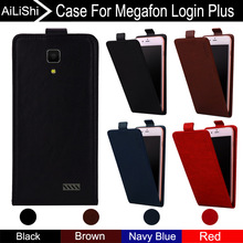 Чехол AiLiShi для Megafon Login Plus, Вертикальный флип для телефона, кожаный чехол, аксессуары для телефона Megafon, 4 цвета + отслеживание! 2024 - купить недорого