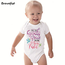 Newborn Baby Bodysuits Unisex Short Sleevele Baby Jumpsuit Cotton Baby Clothes Sets 0-24Months Colorful Letters Overalls Tees 2024 - buy cheap