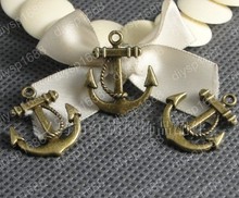 50pcs/lot Zinc alloy bead Antique Bronze Plated 23*21MM anchor Pendants Fit Jewelry Making DIY JHA1835 2024 - buy cheap