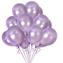 Megable 100 pçs 10 Polegada lilás látex balão a granel fontes de festa para o casamento nupcial do chuveiro do bebê decorações aniversário 2024 - compre barato