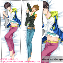 Funda de almohada de Anime japonés, ropa de cama, bonita funda de almohada corporal, Iwatobi, Club de natación Nanase Haruka & Tachibana Makoto 2024 - compra barato