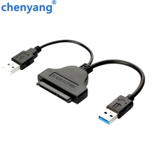 Cabo usb 3.0 para sata 22p, adaptador de driver de disco rígido de 2.5 polegadas com cabo de alimentação usb e taxa de transferência de até 5gb/sec max 2024 - compre barato