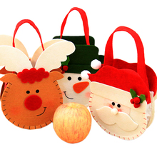 Bolsas de dulces de regalo tridimensional, decoraciones navideñas para decoración de fiesta en casa, regalo de Navidad 2024 - compra barato