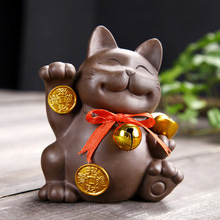 Animal Decoration Lucky Cat Ceramic Crafts Lucky Security Ornaments Creative Home Decoration Holiday Gift 2024 - buy cheap