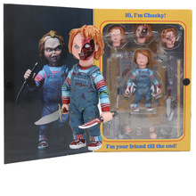 NECA Scary chucky Figure Toys Horror Movies Child's Play Bride of Chucky 1/10 Scale Horror Doll toy 2024 - buy cheap