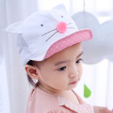 Cute Cat Baby Kid Hat Baby Boys Girls Caps Sunhat Infant Baby Spring Summer Autumn Comfortable Snapback With Ear Sunscreen 2024 - buy cheap
