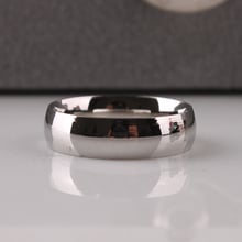 Wide 6mm Light version SILVER color rings 316L Stainless Steel women jewelry finger ring  wholesale lots 2024 - buy cheap