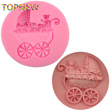 1PCS baby carriage silicone mold soap,fondant candle molds,sugar craft tools, chocolate moulds,silicone molds for cakes 2249 2024 - buy cheap