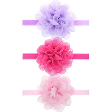 13 Colors Little Girls Lace Flower Headband Kids hair bands headwear Newborn Photo prop Hair accessories 1pc HB137 2024 - buy cheap