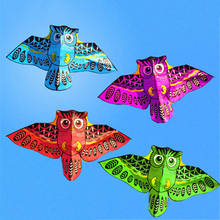 Coruja voadora colorida de 110cm, brinquedo infantil para o ar livre com linha de kite 2024 - compre barato