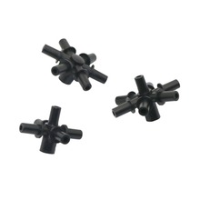 Conectores de conexão cruzada de múltiplas juntas, 6mm, de cinco vias, seis vias, sete vias, irrigação de jardim, mangueira, separadores de 100 peças 2024 - compre barato