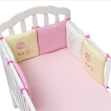 6 шт./упак. для детской кроватки, детская кроватка бампер кровать протектор детские дышащие колготки защита для кроватки подушки для детей ясельного возраста детские постельные принадлежности S3 2024 - купить недорого