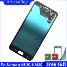 Super Amoled A8 pantalla LCD para Samsung Galaxy A8 2016 A8100 A810 LCD pantalla táctil digitalizador montaje piezas de repuesto 2024 - compra barato
