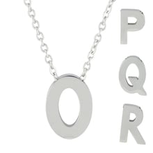 Carvort nova chegada 18 letter letter carta pingente colar para mulher 8*13mm 316l aço inoxidável carta atacado colar 2024 - compre barato