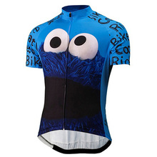 Summer NEW Monster Men's Cycling jersey Eat Cookie Blue Cycling ClothWear Bike Clothes Bicycle Pro Racing Teamropa Jerseys 2024 - buy cheap