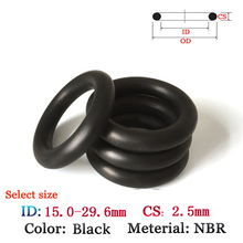 CS 2.50mm ID16mm-29.6mm 10-30pcs Fluoro rubber O-Ring set NBR Gasket plastic oil and water seal gasket Silicone Ring Seal Film 2024 - buy cheap