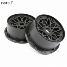 FVITEU Plástico Cinco geração Reticulado cubo da roda dianteira para 1/5 hpi BAJA km baja 5b rovan LT WLT SLT 4WD carro do rc 2024 - compre barato