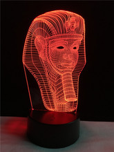GAOPIN-Cable de iluminación decorativo 3D con USB, luz de noche de dormitorio Multicolor, regalo de Amigos de la historia del amor, sphinx egipcio 2024 - compra barato
