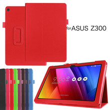 Capa de couro pu para asus zenpad 10, z301mfl z301ml z301 z300c z300m z300cl z300 10.1 polegadas suporte para tablet 2024 - compre barato