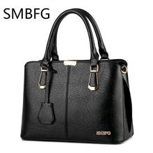 women leather handbags Fashion PU Leather Top-handle Handbag Solid Ladies Lether Shoulder Bag Casual Large Tote Crossbody B021 2024 - buy cheap