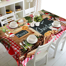 Toalha de mesa romântica personalizada do dia dos namorados, casamento, natal, decoração para a casa, festa da família 2024 - compre barato