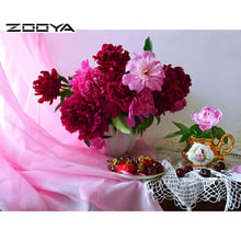 ZOOYA Diamond Mosaic Full Diamond Embroidery Flower &Fruit Diamond Cross Stitch Crystal Square Diamond Set Home Decorative F604 2024 - buy cheap