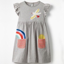 New Children's Dress 2018 Summer Dresses For Baby Girls Animal Pattern Princess Child Dress Toddler Girls Clothes Pincess Dress 2024 - buy cheap