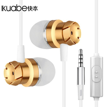 KuabeHeadphone 3.5mm In-Ear Earphone Wire Control Microphone HD Sound Quality Premium High-end Atmosphere Fashion Durable 2024 - buy cheap
