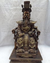 fast shipping USPS to USA S1560 17" Chinese Bronze Fengshui Dragon Supreme Deity Taoism Jade Emperor God Statue 2024 - buy cheap