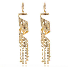 MxGxFam Gold Color Retro Drop Earrings Fashion For Women Jewelry with Tassel 2024 - buy cheap