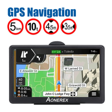 Car GPS navigator 7 inch HD screen car GPS navigation FM Navitel satellite navigation truck GPS navigation car latest Europe map 2024 - buy cheap