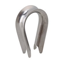 20Pcs Silver Tone M6 304 Stainless Steel Galvanized Wire Cable Rope Thimble Winch Wire Loop 2024 - buy cheap