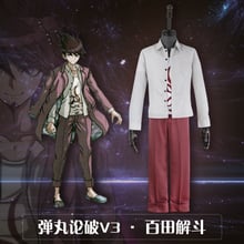 Traje de Anime japonés Super DanganRonpa momomota Kaito para hombre y mujer, traje espacial de alta calidad, camiseta, camisa, abrigo y pantalones para Cosplay 2024 - compra barato