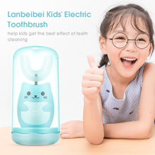 Kids' Electric Toothbrush U Shape Smart Sonic Rechargeable Toothbrush with A Cup Silicone Soft Bristles for Toddlers Oral Care 2024 - buy cheap