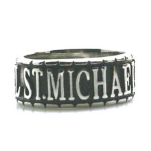 Unisex 316L Stainless Steel Saint Michael The Archangel Pray For Us Newest Ring 2024 - buy cheap